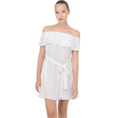 Undulating T- Shirt Waves Off Shoulder Chiffon Dress by maxcute