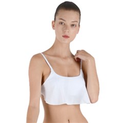 Undulating T- Shirt Waves Layered Top Bikini Top  by maxcute