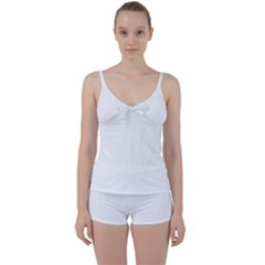 Undulating T- Shirt Tie Front Two Piece Tankini by maxcute