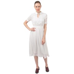 Undulating T- Shirt Keyhole Neckline Chiffon Dress by maxcute