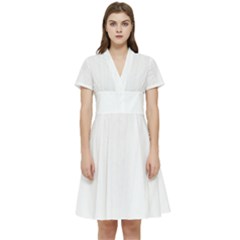 Undulating T- Shirt Short Sleeve Waist Detail Dress by maxcute