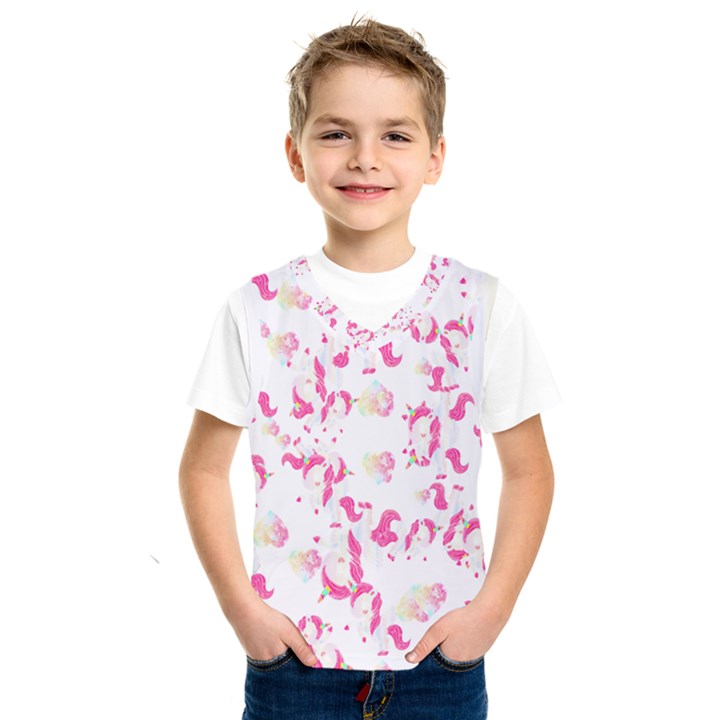 Unicorn Rainbow Heart T- Shirt Rainbow Unicorn Heart T- Shirt Kids  Basketball Tank Top