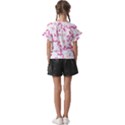 Unicorn Rainbow Heart T- Shirt Rainbow Unicorn Heart T- Shirt Kids  Cut Out Flutter Sleeves View2