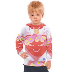 Unicorn T- Shirt Cute Unicorn Heart Valentines Day Design T- Shirt Kids  Hooded Pullover by maxcute