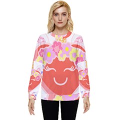 Unicorn T- Shirt Cute Unicorn Heart Valentines Day Design T- Shirt Hidden Pocket Sweatshirt