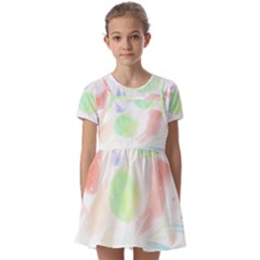 Vegetables T- Shirt Cooking Vegetables Carrots Potato Rosemary Onion Herbs Photo T- Shirt Kids  Short Sleeve Pinafore Style Dress