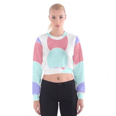 Very Peri T- Shirt Large Very Peri Pattern T- Shirt Cropped Sweatshirt