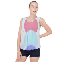 Very Peri T- Shirt Large Very Peri Pattern T- Shirt Bubble Hem Chiffon Tank Top by maxcute