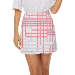 Very Peri T- Shirt V E R Y P E R I C R I S S C R O S S T- Shirt Mini Front Wrap Skirt by maxcute