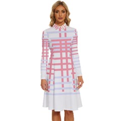 Very Peri T- Shirt V E R Y P E R I C R I S S C R O S S T- Shirt Long Sleeve Shirt Collar A-line Dress