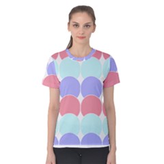 Very Peri T- Shirtvery Peri Geometric Circles T- Shirt Women s Cotton Tee