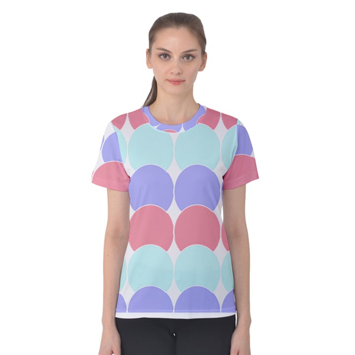 Very Peri T- Shirtvery Peri Geometric Circles T- Shirt Women s Cotton Tee