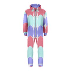 Very Peri T- Shirtvery Peri Geometric Circles T- Shirt Hooded Jumpsuit (kids)