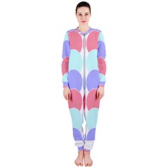 Very Peri T- Shirtvery Peri Geometric Circles T- Shirt Onepiece Jumpsuit (ladies)