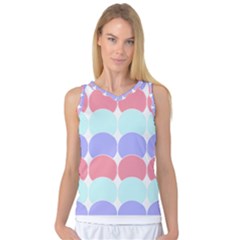 Very Peri T- Shirtvery Peri Geometric Circles T- Shirt Women s Basketball Tank Top by maxcute