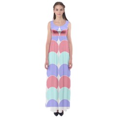 Very Peri T- Shirtvery Peri Geometric Circles T- Shirt Empire Waist Maxi Dress by maxcute