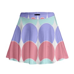 Very Peri T- Shirtvery Peri Geometric Circles T- Shirt Mini Flare Skirt by maxcute