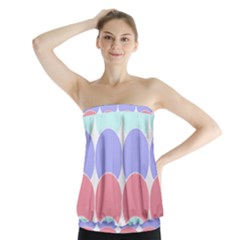 Very Peri T- Shirtvery Peri Geometric Circles T- Shirt Strapless Top by maxcute