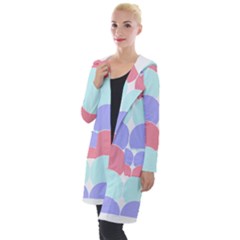 Very Peri T- Shirtvery Peri Geometric Circles T- Shirt Hooded Pocket Cardigan by maxcute