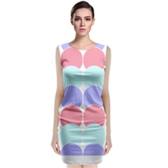 Very Peri T- Shirtvery Peri Geometric Circles T- Shirt Sleeveless Velvet Midi Dress