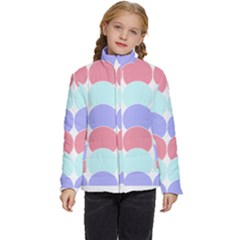 Very Peri T- Shirtvery Peri Geometric Circles T- Shirt Kids  Puffer Bubble Jacket Coat by maxcute