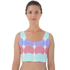 Very Peri T- Shirtvery Peri Geometric Circles T- Shirt Velvet Crop Top by maxcute