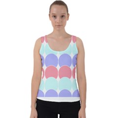 Very Peri T- Shirtvery Peri Geometric Circles T- Shirt Velvet Tank Top by maxcute