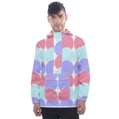 Very Peri T- Shirtvery Peri Geometric Circles T- Shirt Men s Front Pocket Pullover Windbreaker