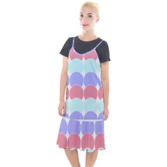 Very Peri T- Shirtvery Peri Geometric Circles T- Shirt Camis Fishtail Dress by maxcute