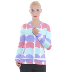 Very Peri T- Shirtvery Peri Geometric Circles T- Shirt Casual Zip Up Jacket by maxcute