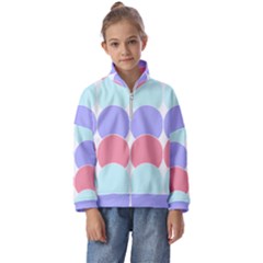 Very Peri T- Shirtvery Peri Geometric Circles T- Shirt Kids  Half Zip Hoodie