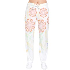 Vintage Flowers T- Shirt Vintage Flowers And Bees T- Shirt Women Velvet Drawstring Pants