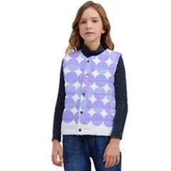 Vintage Pattern T- Shirt Very Peri Vintage 1960 Geo Op Art, Retro 60s And 70s Violet Pattern Kid s Short Button Up Puffer Vest	