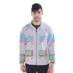 Vintage Retro T- Shirt Retro T V Clicks T- Shirt Men s Windbreaker