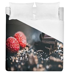 Chocolate Dark Duvet Cover (queen Size) by artworkshop