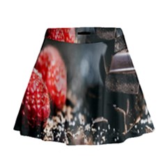 Chocolate Dark Mini Flare Skirt by artworkshop