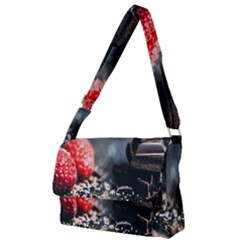 Chocolate Dark Full Print Messenger Bag (l)