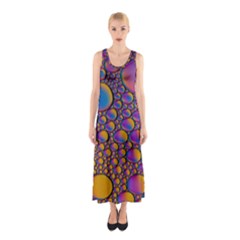 Bubble Color Sleeveless Maxi Dress by artworkshop