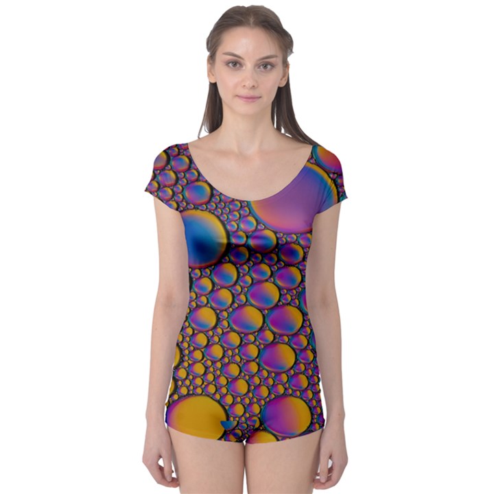 Bubble color Boyleg Leotard 