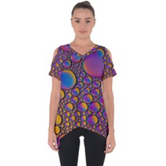 Bubble Color Cut Out Side Drop Tee by artworkshop