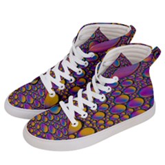 Bubble Color Women s Hi-top Skate Sneakers by artworkshop