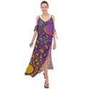 Bubble color Maxi Chiffon Cover Up Dress View1