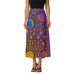 Bubble Color Classic Midi Chiffon Skirt by artworkshop