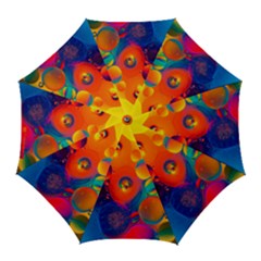 Colorfull Pattern Golf Umbrellas by artworkshop