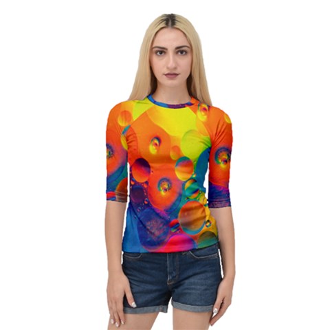 Colorfull Pattern Quarter Sleeve Raglan Tee by artworkshop