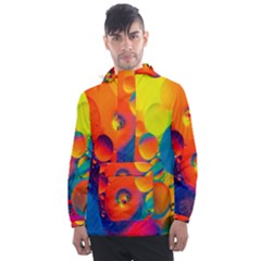 Colorfull Pattern Men s Front Pocket Pullover Windbreaker by artworkshop