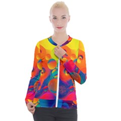 Colorfull Pattern Casual Zip Up Jacket by artworkshop