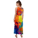 Colorfull pattern V-Neck Chiffon Maxi Dress View2