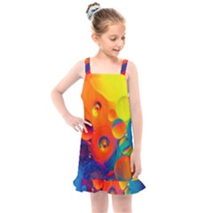 Colorfull Pattern Kids  Overall Dress by artworkshop