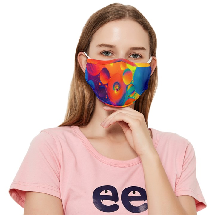 Colorfull pattern Fitted Cloth Face Mask (Adult)